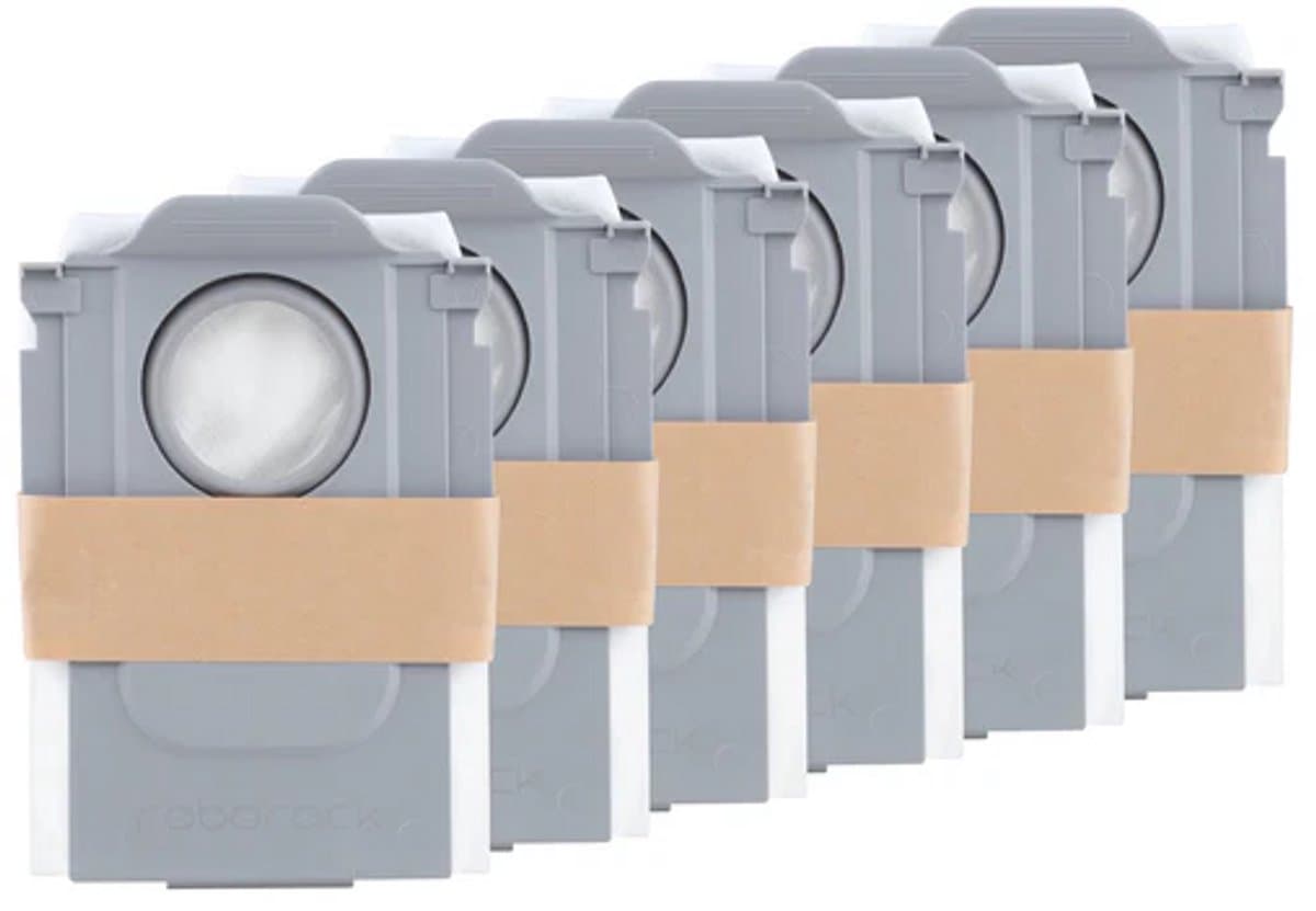 Roborock Robotstofzuiger Originele Stofzakken-6st-Voor Saros 10R/Saros 10/Qrevo Edge/Qrevo Edge S5A/Q10 S5+/Q10 PF+/Q7 BF+/Qrevo Pro/Saros Z70/Q7 M5+/Qrevo Curv/Q10 X5+/Qrevo Master — afbeelding 1