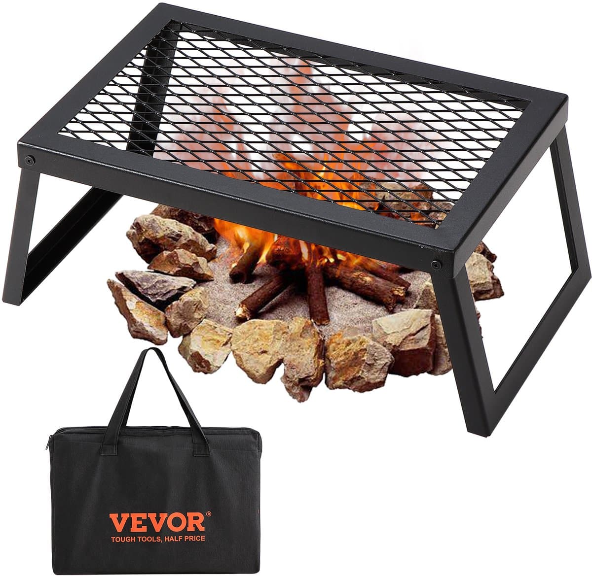VEVOR BBQ Gills Houtskoolgrill Vouwgrill 458 x 305 x 205 Mm Tafelgrill Afzonderlijk Reisgrill 6 Kg Laadvermogen Outdoor Opvouwbare Picknickgrill — afbeelding 1