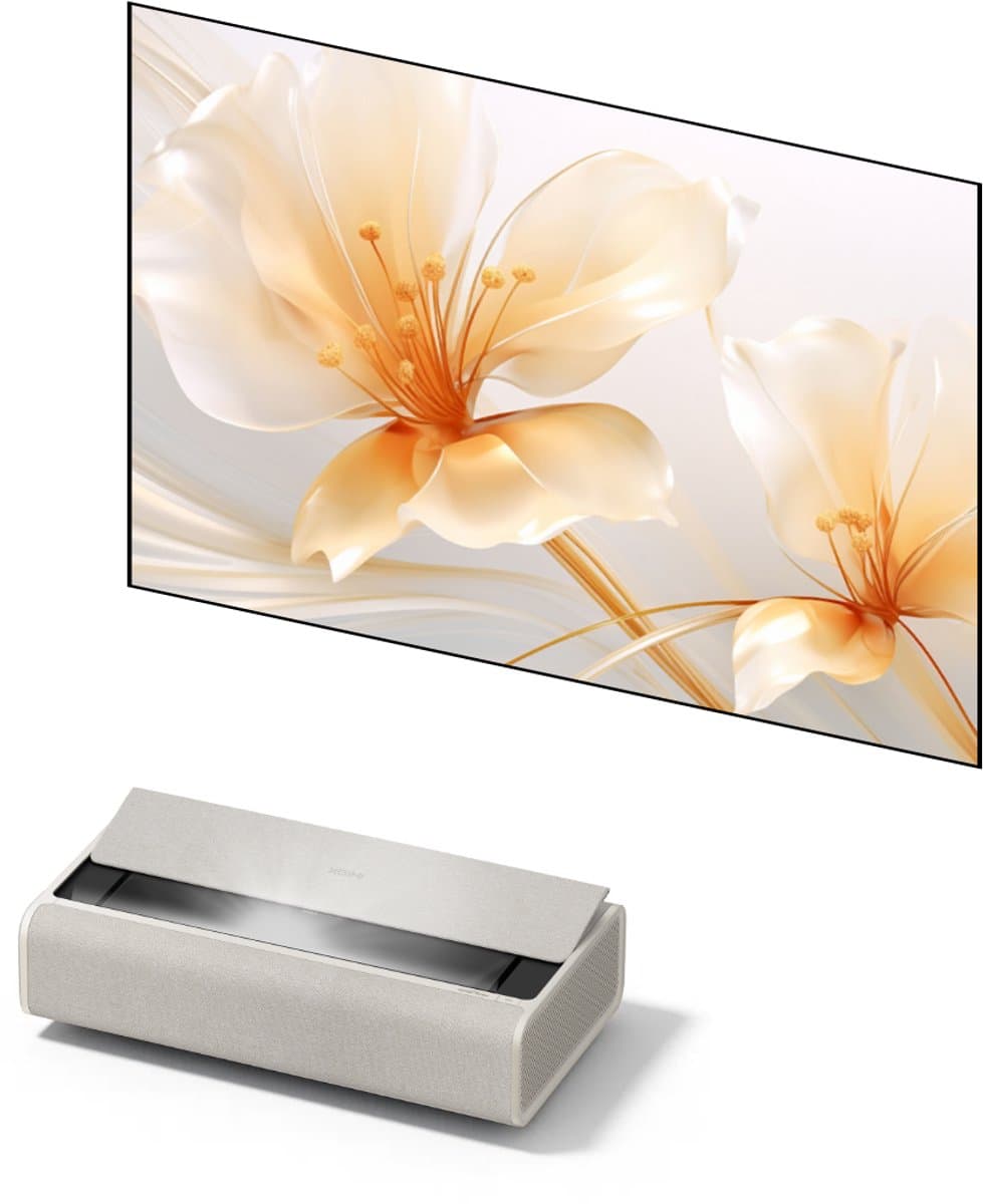 XGIMI Aura 2 met 100" ALR Scherm – 4K UST Laser Projector – Dolby Vision – 2300 ISO Lumen – Harman Kardon 4× 15 W – ISA 5.0 – IMAX Enhanced – Short Throw Technology — afbeelding 1