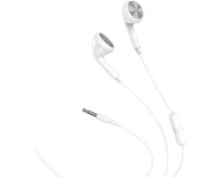 Universele Oordopjes met microfoon - 3,5mm jack - Wit