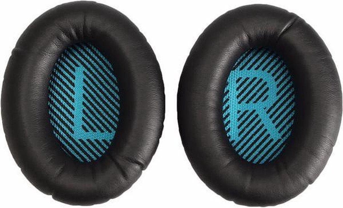 Jumalu Luxe Lederen Oorkussens Blauw – Vervangende Earpads voor BOSE QuietComfort QC15 QC25 QC35 QC2 AE2 AE2i – Memory Foam — afbeelding 1
