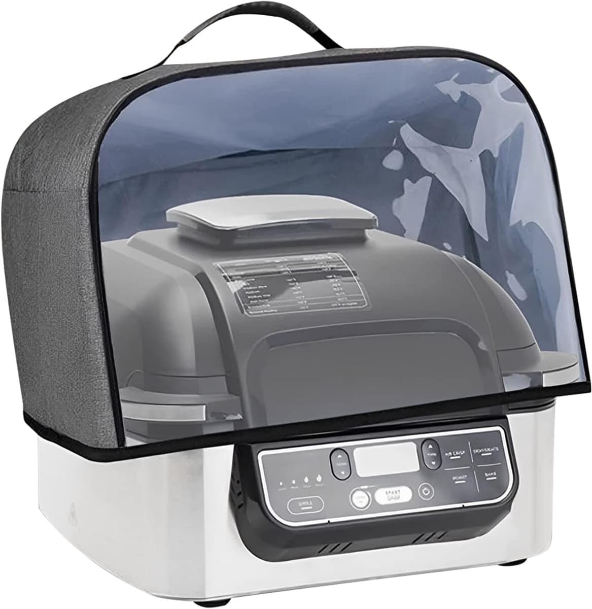 Airfryer accessoires - Stofhoes Geschikt voor Ninja Foodi Grill AG301 AG302 AG400 Airfryer - Waterdichte - transparante stofhoes met opbergvakken - 34*35.5*25cm - Broodroosterhoes - duurzaam - Oxford-stof - voor huishoudelijk gebruik — afbeelding 1