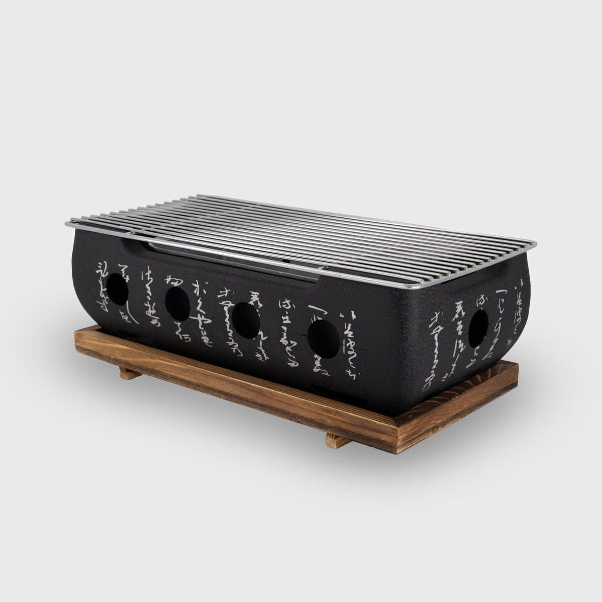 Konro Grill - Aluminium 36 x 18 cm - Japanse Barbecue - Hibachi BBQ - Japanse stijl aluminiumlegering BBQ-grill — afbeelding 1