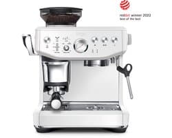 Sage the Barista Express Impress Sea Salt SES876SST - White Pistonmachine