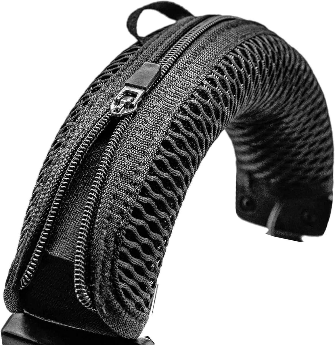 Hoofdbandhoes voor draadloze gaming-headsets - Zwart - Zachte beschermende cover - Verstelbare pasvorm - Comfortabel materiaal - Vervangende hoofdband - Duurzaam design — afbeelding 1