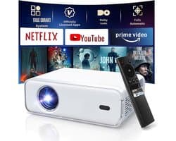 Zyrex® Mini beamers - Projector - Mini beamer - Wit - 18cm x 9cm x 23cm