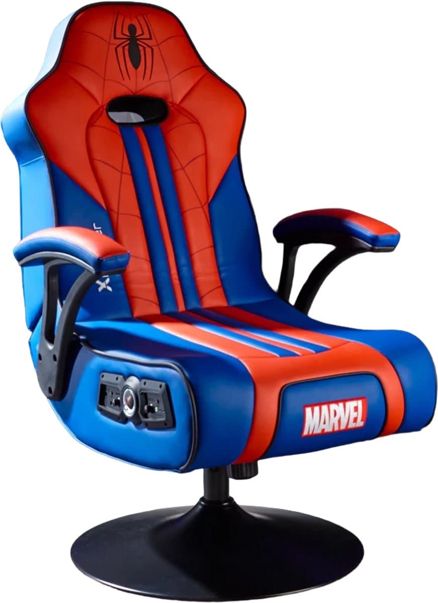 Gamestoel - Spiderman Elite - 2.1 audio - 2 speakers - subwoofer - trilfunctie (X Rocker) — afbeelding 1