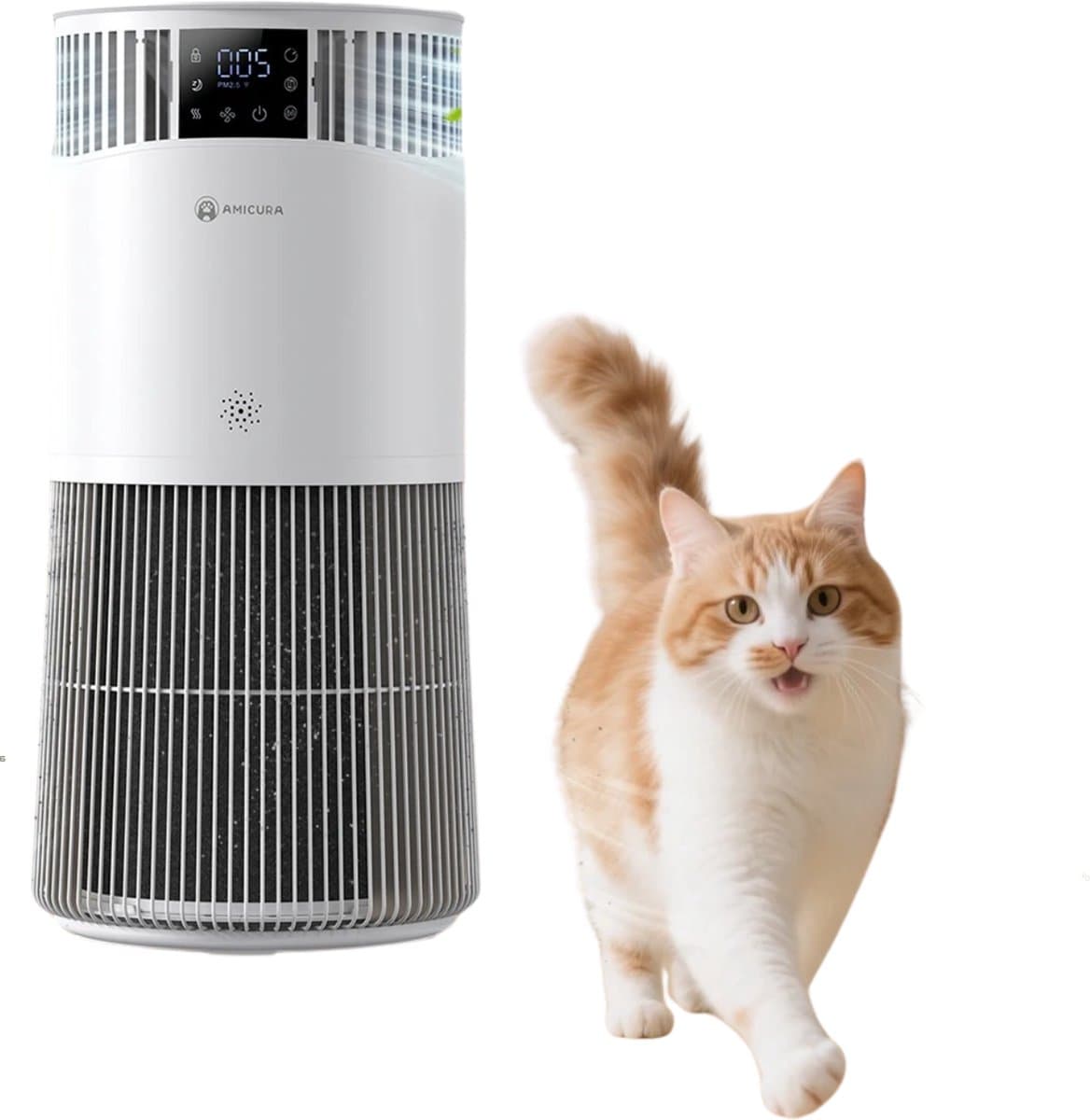 DIMICO - Luchtreinigers tegen huisdierenallergie, haren, allergenen en geuren - Air purifier - HEPA filter - App en slaapmodus — afbeelding 1