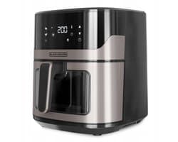 Black & Decker BXAF6500E Enkel 6,5 l Vrijstaand 1600 W Friteuse met weinig vet Zwart, Grijs