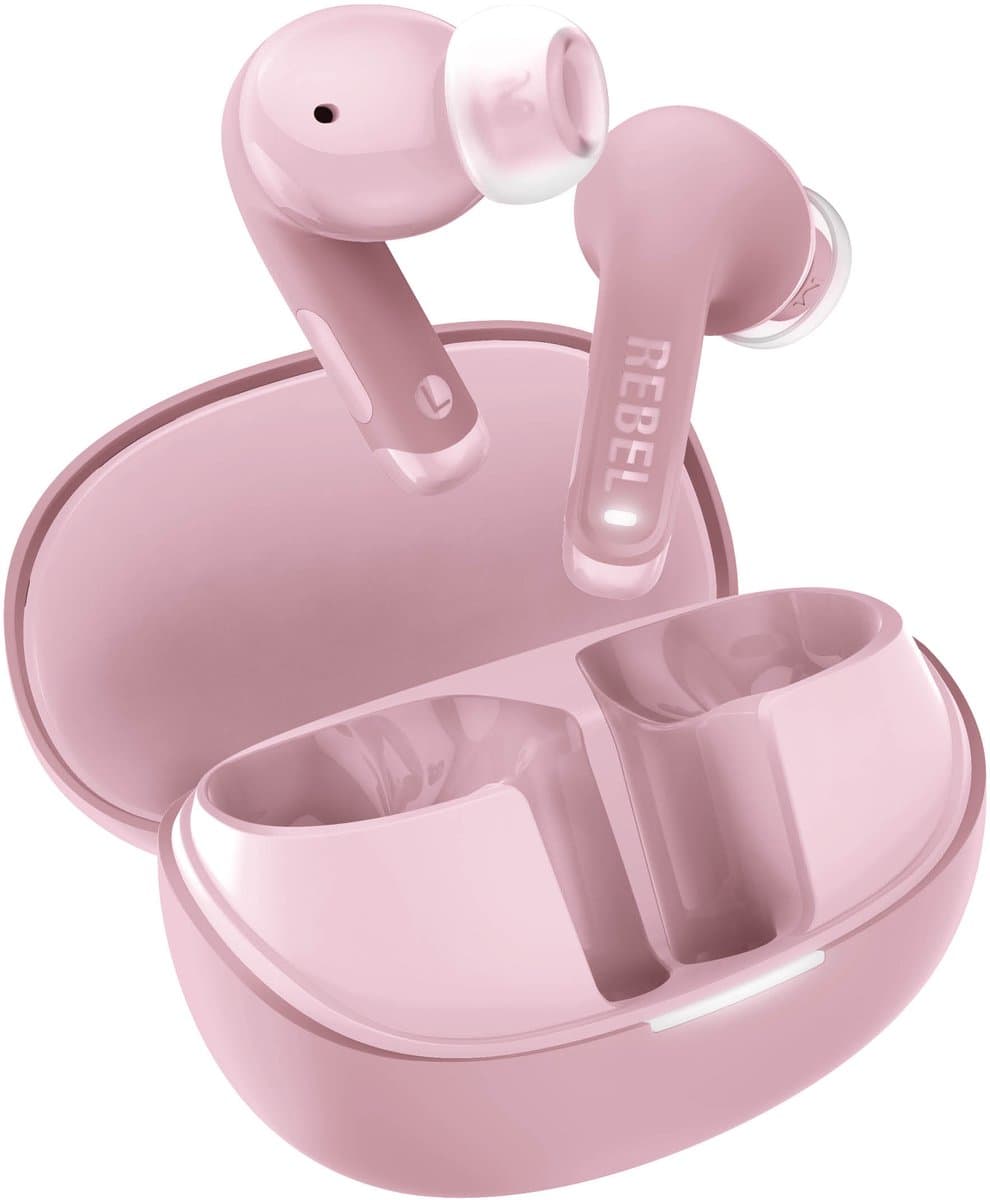 FRESH 'N REBEL Twins Fuse 2 3TW1302RPP In-ear Draadloze oordopjes Met Noise-cancelling Roze — afbeelding 1