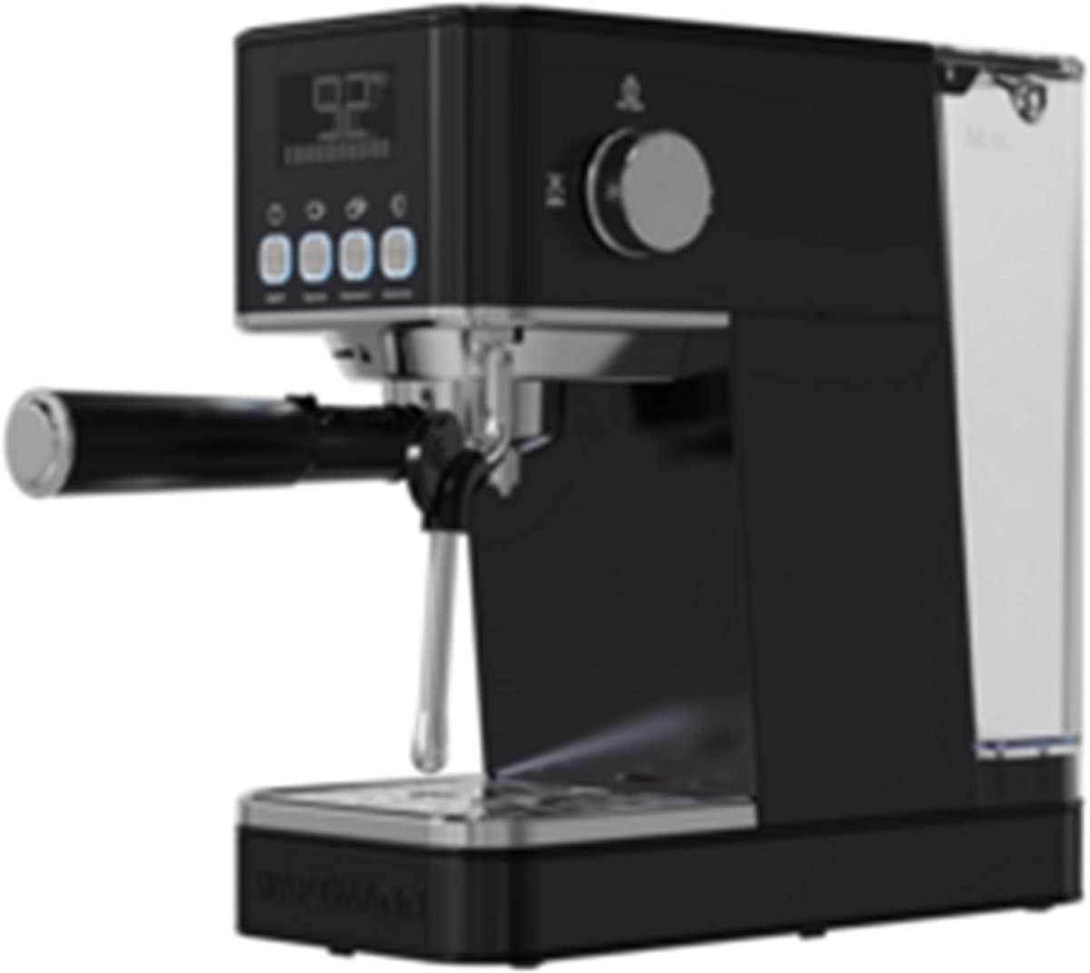 Wartmann WM-2501 EM (270278) Espressomachine 20 Bar – Voor Capsules & Gemalen Koffie met Stoompijp RVS — afbeelding 1