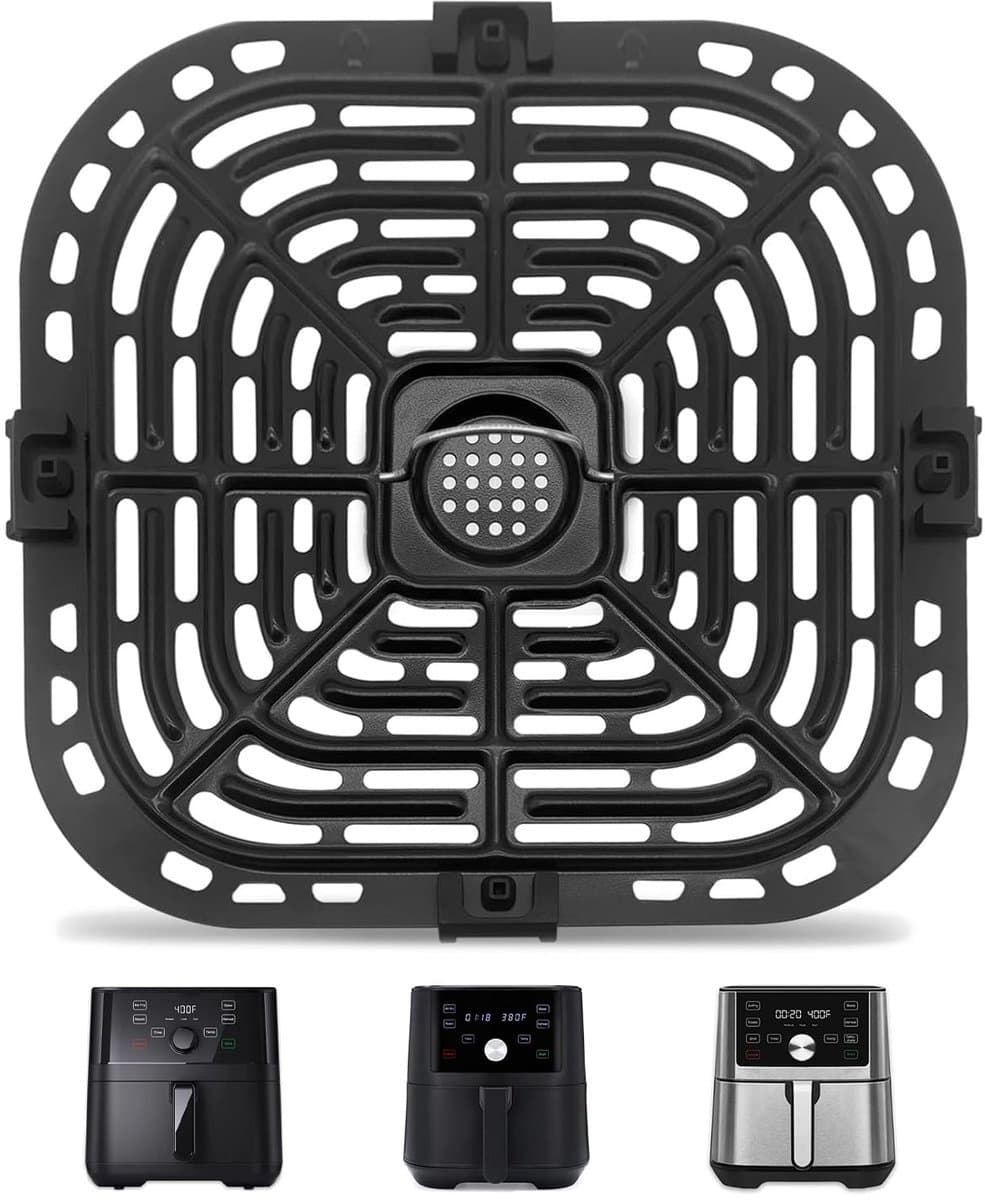 Kraftverdia Airfryer - Accessoire - Vervangende Grillpan voor Instant Vortex 6QT & Gourmia GAF685/GAF735 - Anti-aanbak RVS — afbeelding 1