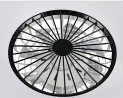 REALITY SVAERHOLT - Ventilator - Zwart - incl. 1x SMD 34 W - Afstandsbediening - Geintegreerde dimmer - Traploos instelbare lichtkleur - RGBW-kleurenwisselaar - 5 snelheidsniveaus - Geheugenfunctie - Zomer- en wintermodus - Dynamisch licht