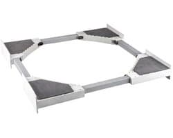SQOON® Universeel tussenstuk wasmachine/wasdroger - Stapelkit met spanband - Geschikt voor o.a. Bosch, Siemens, AEG, Samsung, LG, Whirlpool - Veilige & ruimtebesparende stapeloplossing