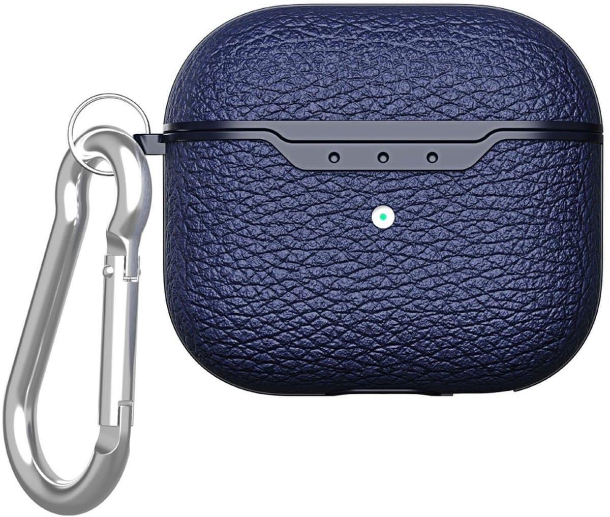 Hoesje Geschikt voor Apple AirPods 4 | TPU | met Ring | Schokbestendig | Blauw — afbeelding 1