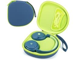 Hoofdtelefoon Case - Draagbare Opbergtas - Veilig Transport - Waterdicht Hard Materiaal - 23x22x7 cm - Blauw