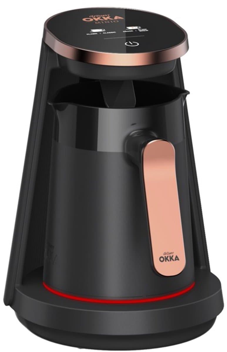 Arzum OKKA New Minio Jet 2 - Turks Koffiezetapparaat - Zwart/Koper - Dubbelzijdige Koffiepot - 1-4 kopjes - 400W — afbeelding 1