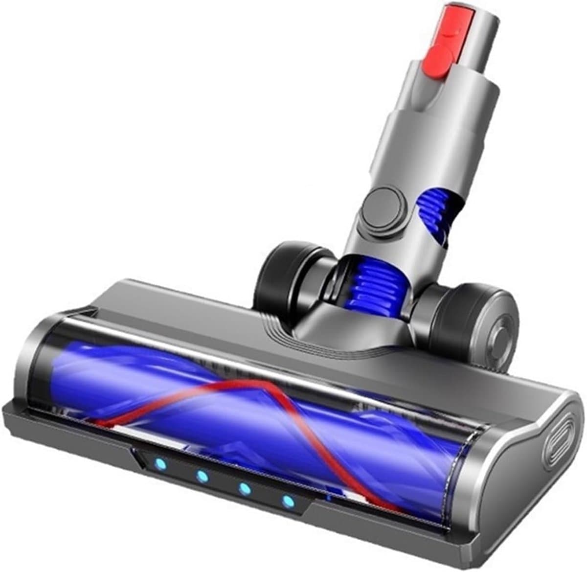 Vervangend onderdeel Geschikt voor Dyson V10 Slim V12 Slim stofzuigers, geschikt voor harde vloeren en laagpolige tapijten, met LED-koplamp, V-vormig borstelontwerp en rubberen wielen — afbeelding 1