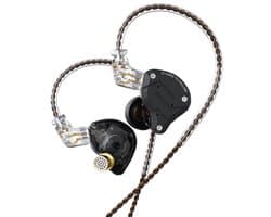 KZ ZS10 Pro - In-Ear Monitor - IEM - met HiFi Geluid - Dynamische Drivers - Metaal Design - Incl Kabel & Eartips - Zwart