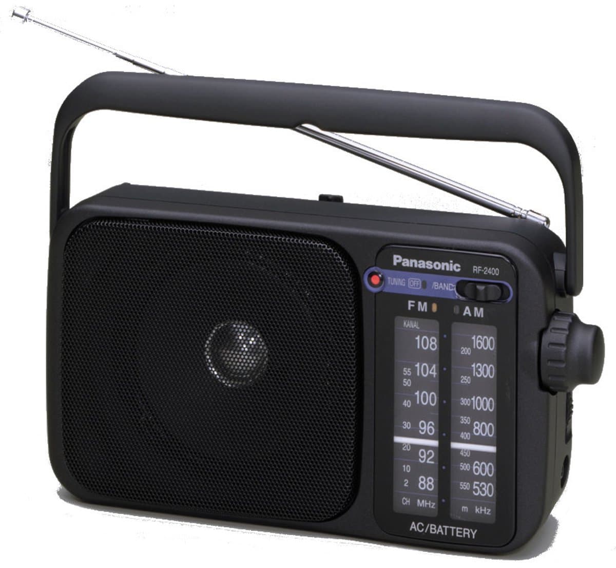 Panasonic RF-2400DEG Transistorradio FM Zwart — afbeelding 1