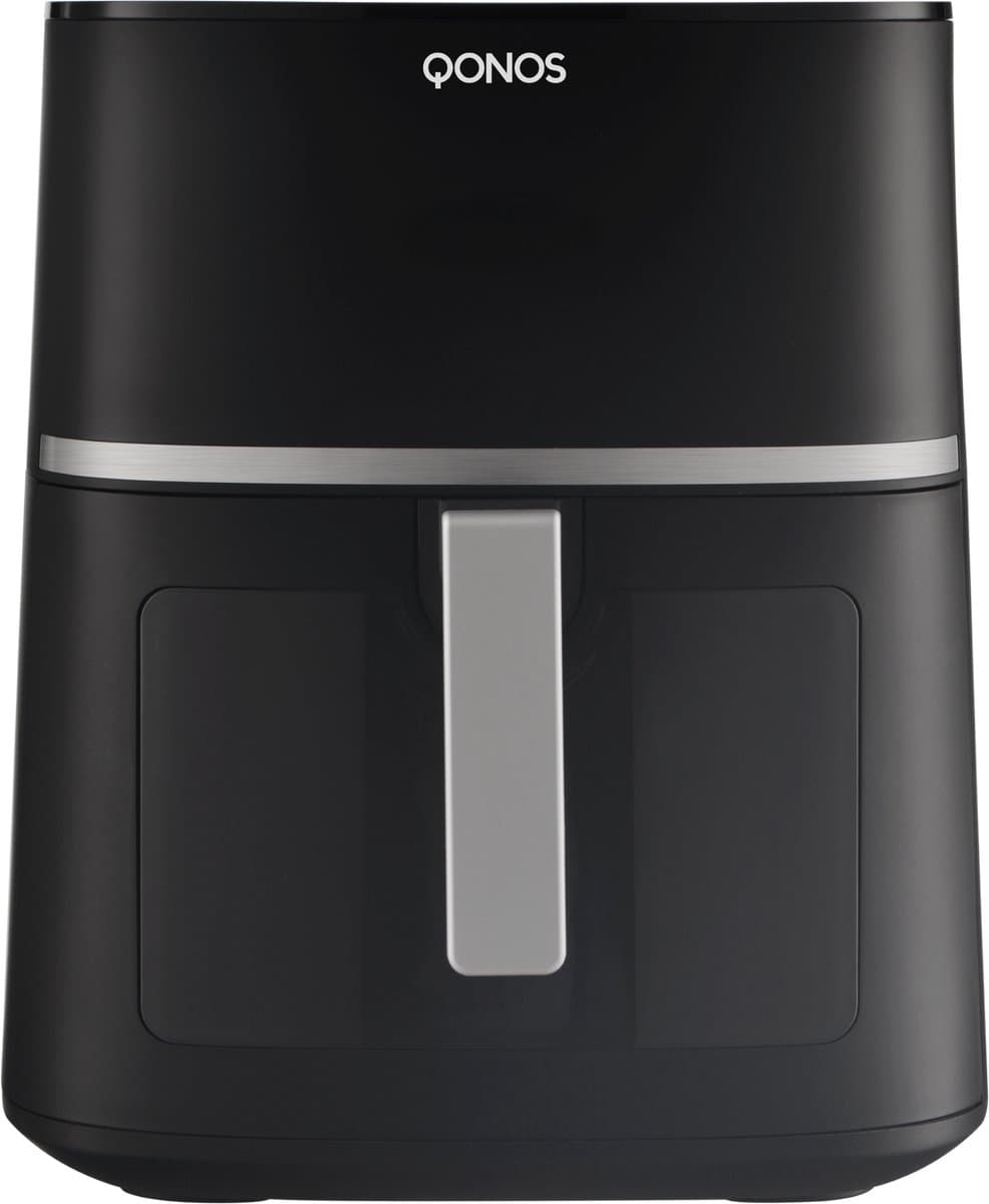 QONOS Airfryer Air One Plus 7L - Qonos Airfryer oven 7L XXL – Voor 3-5 Personen – PFAS-vrij – Met Kijkvenster – 10 Programma’s – Snel & Krokant Zonder Olie — afbeelding 1