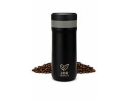 JOR Products® French Press - Koffiezetapparaat - Koffiebonen - Thermoskan - Camping - Reizen - Travel Mug - Espresso - Thee
