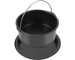 1 Set Airfryer Bakpan-Antiaanbak-Airfryer Cakevorm-Mand-Geschikt voor Meerdere Kookgelegenheden-Hittebestendig-Herbruikbaar-Geschikt voor Kip-Burger-Vis etc.