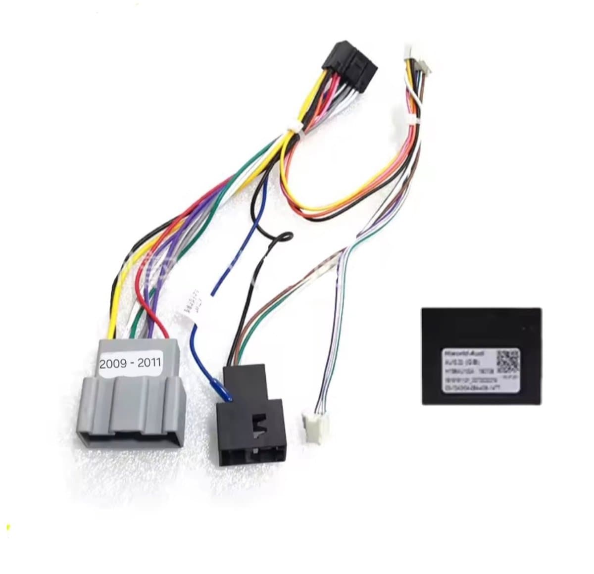 Iso kabel autoradio kabelset met canbusdecoder | geschikt voor Ford fiesta 2009 - 2011 | Android carplay radio stekkers | Connector canbus plug | verloopstekker | 2009 2010 2011 canbus decoder — afbeelding 1