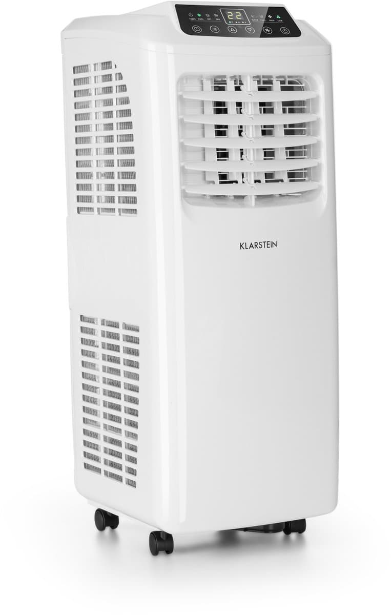 Klarstein Mobiele airconditioner met luchtafvoerslang, 3-in-1 airconditioner met ventilator & ontvochtiger, kleine & draagbare airconditioner voor thuis & op kantoor, nachtmodus, 7000 BTU AC met laag verbruik,1 kW voor 34 m² - voor Woonkamer — afbeelding 1