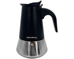 Klausberg Espressokoffiezetapparaat KB-7845 – 6 Kopjes – RVS – Geschikt voor Inductie - Espresso Maker - 300ml - Percolator