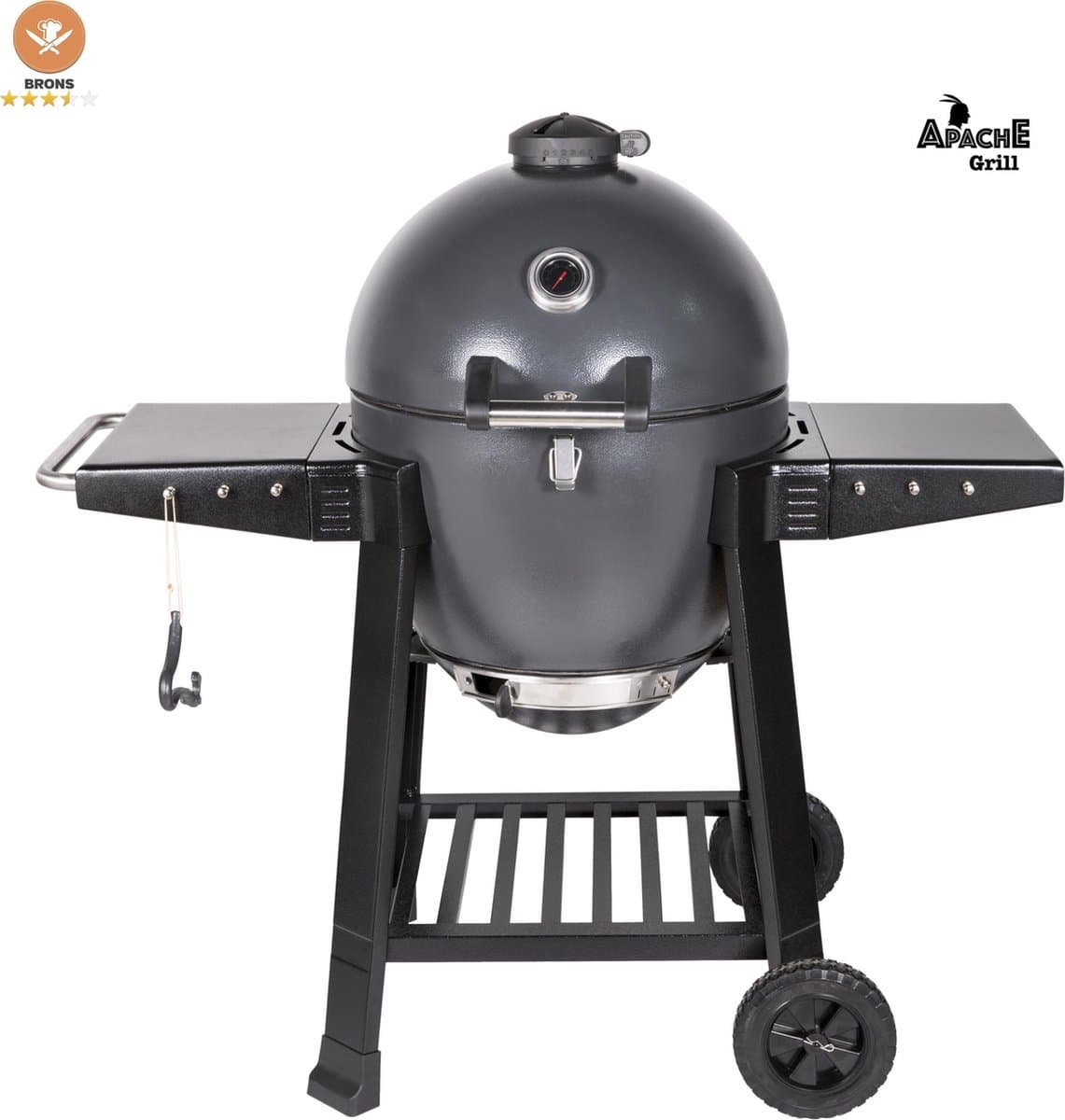 Apache Grill 21 inch Kamado BBQ Egg | Houtskool | zwart | Ø 50cm grill oppervlak | dubbelwandig & geïsoleerd — afbeelding 1