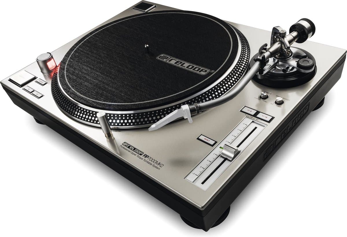 Reloop RP-7000 MK2 Serie - Muziekspeler - Directe Aandrijving - DJ Grammofoon - Zilver — afbeelding 1