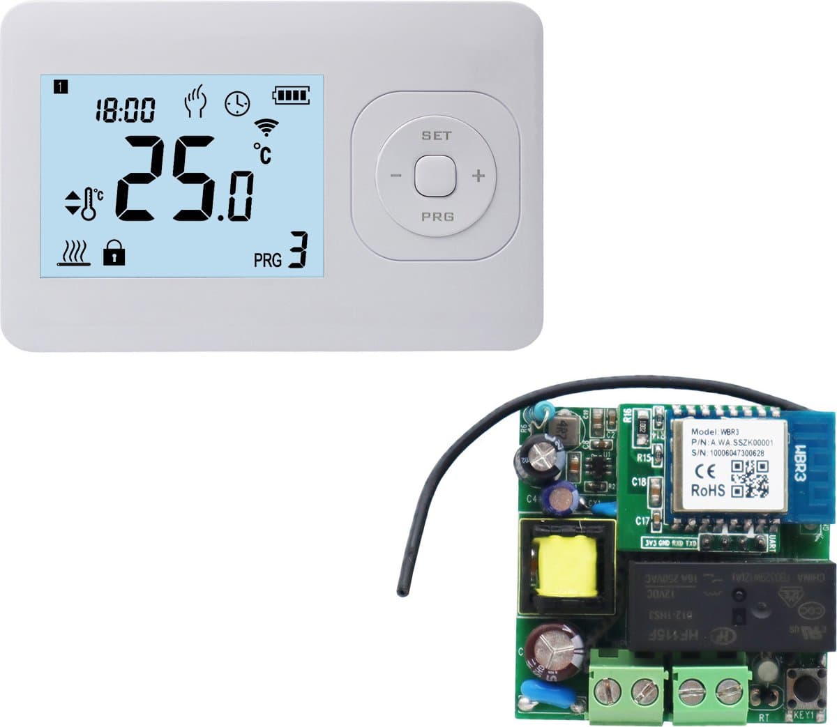 QH Basic programmeerbaar draadloos met mini ontvanger (inbouwdoos) — afbeelding 1