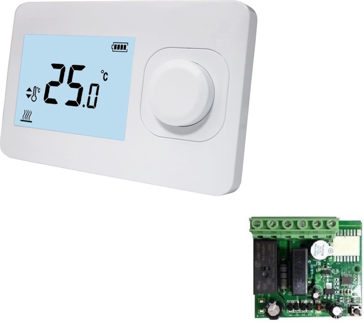 QH Basic easy thermostaat niet programmeerbaar inclusief mini inbouw ontvanger — afbeelding 1