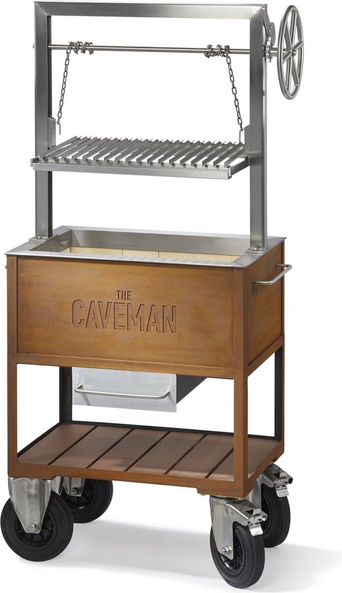 Caveman Grill 'Home' - Argentijnse Grill - Santa Maria Grill - Barbecue - Houtvuur & Houtskool - Verstelbaar Rooster - Vrijstaand - Dutch Design — afbeelding 1