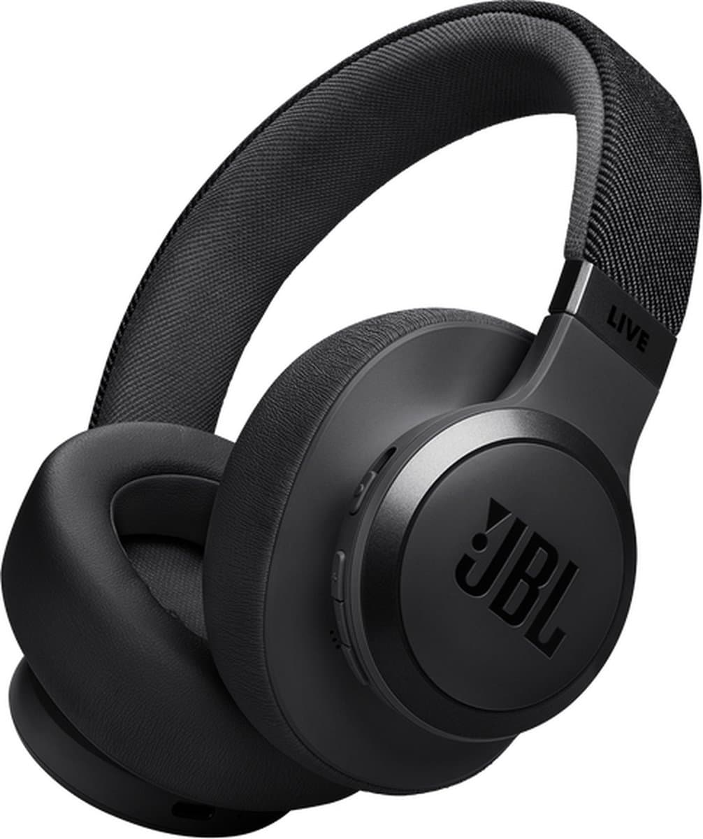 JBL Live 770NC JBLLIVE770NCBLK Over-ear Draadloze hoofdtelefoon met Noise-cancelling Zwart — afbeelding 1