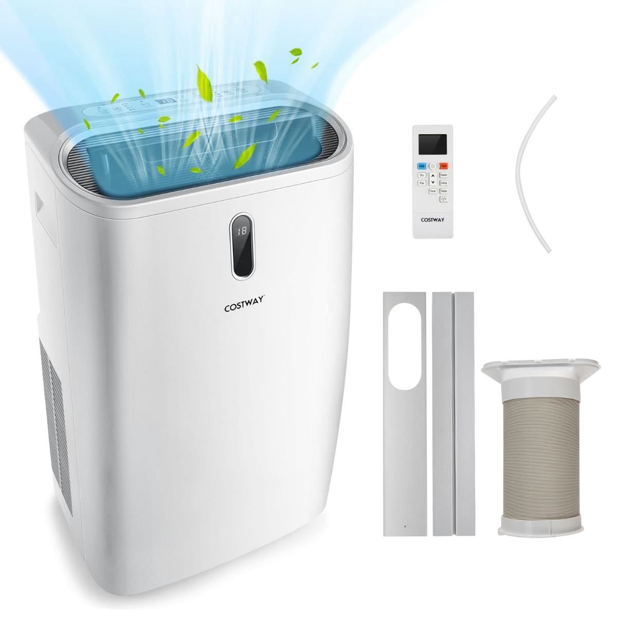 Costway 5-in-1 Mobiele Airco 16000 BTU met WIFI Bediening - Luchtontvochtiger Met Afstandsbediening - Verwarmen & Koelen - Ruimtes Tot 45m² — afbeelding 1