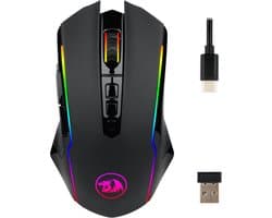 Redragon M910-KS RANGER LITE RGB 2.4G Wireless/Wired Double Modes Gaming Muis 8000 DPI met Rapid Fire knoppen - Zwart