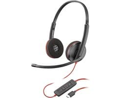 HP Poly Blackwire C3220 – On-ear headset – Kabel – Stereo – Zwart – Met microfoon en volumeregeling