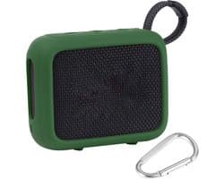 Beschermhoes geschikt voor JBL Go 4 Bluetooth Speaker - Meerdere Kleuren - Schokbestendig - Krasbestendig - Siliconen - Hoesje - Case - Bescherming - Groen