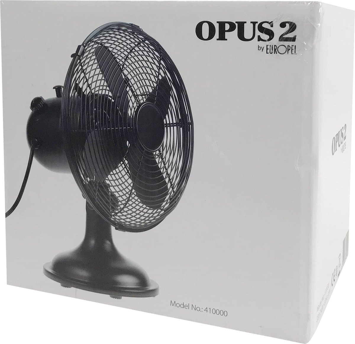 Ventilator OPUS 2 Tafelmodel 25cm zwart — afbeelding 1