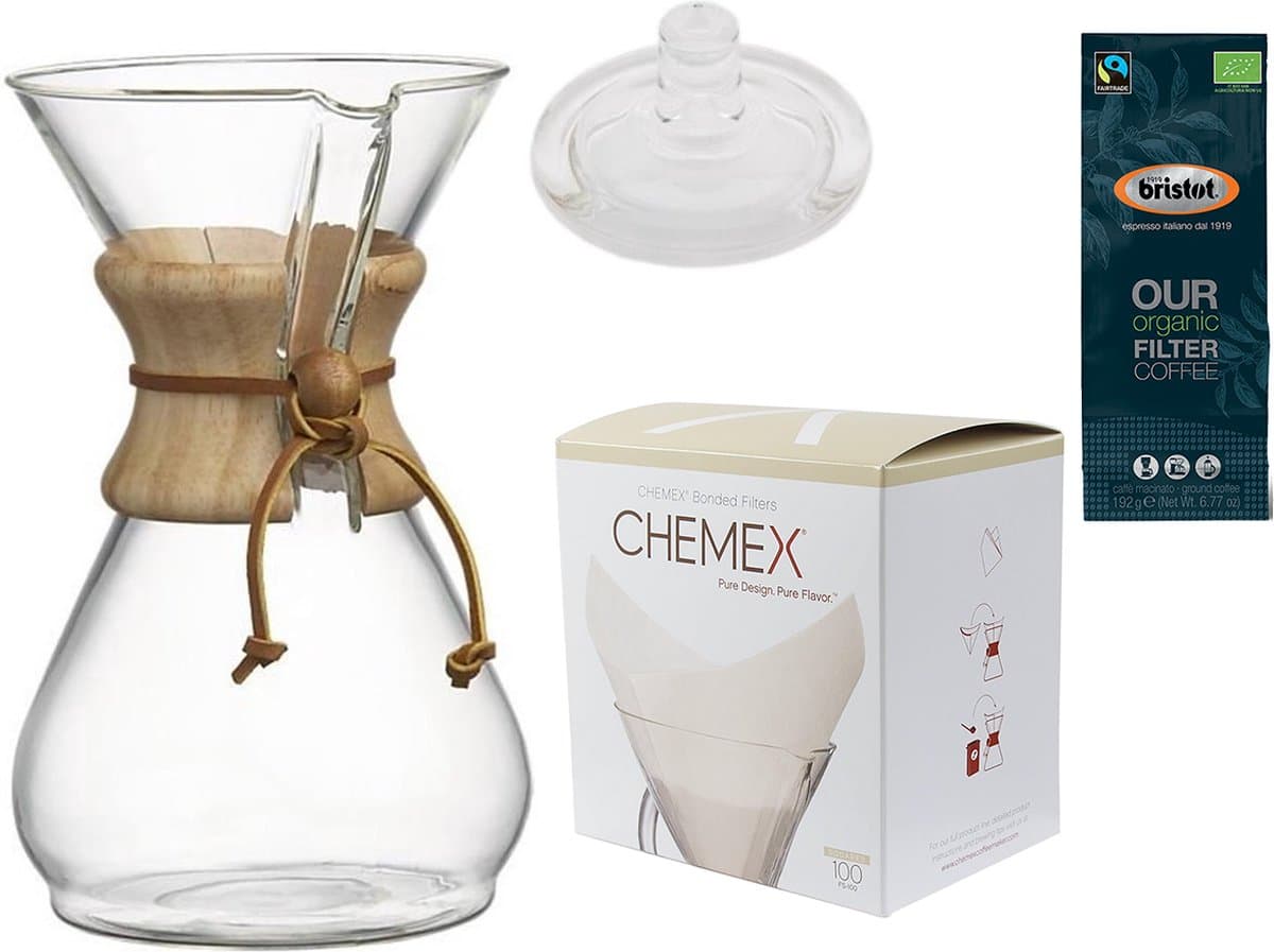 Chemex Slow Coffee Set, 8-kops — afbeelding 1