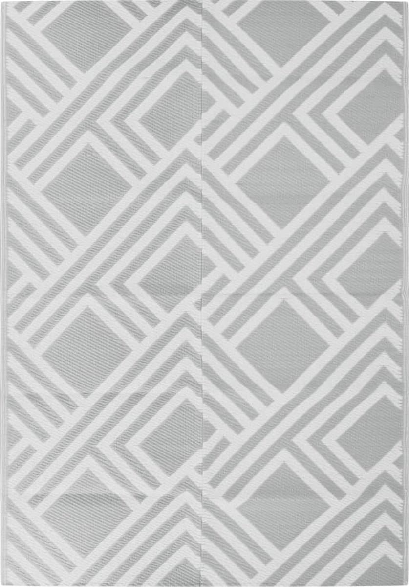 vidaXL - Buitenkleed - ARAKIL - 160x230 - cm - PP - grijs — afbeelding 1