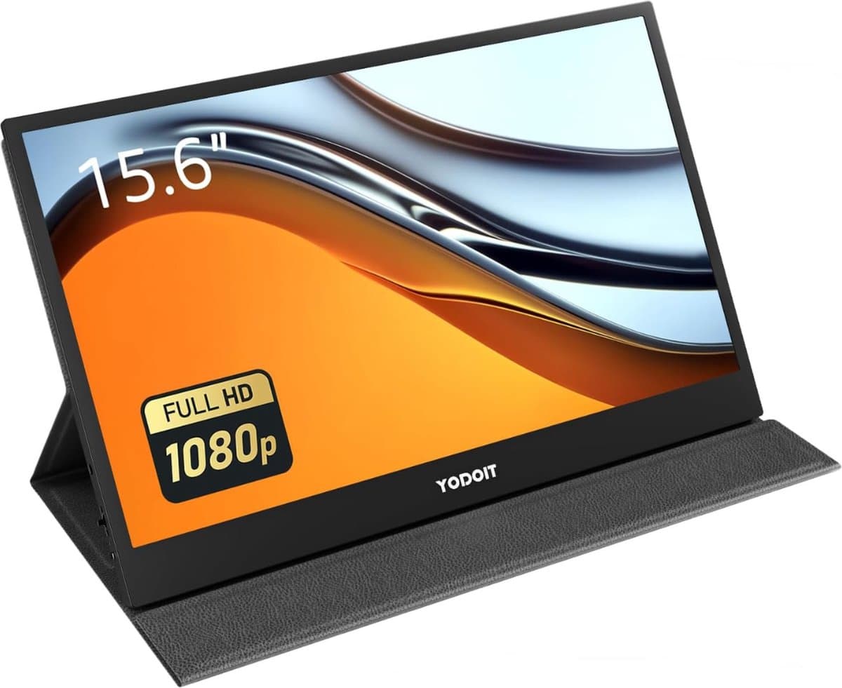 Computerscherm - Portable monitoren - 15.6 Inch - Draagbare monitor voor laptop - Full HD - Draagbaar Scherm — afbeelding 1