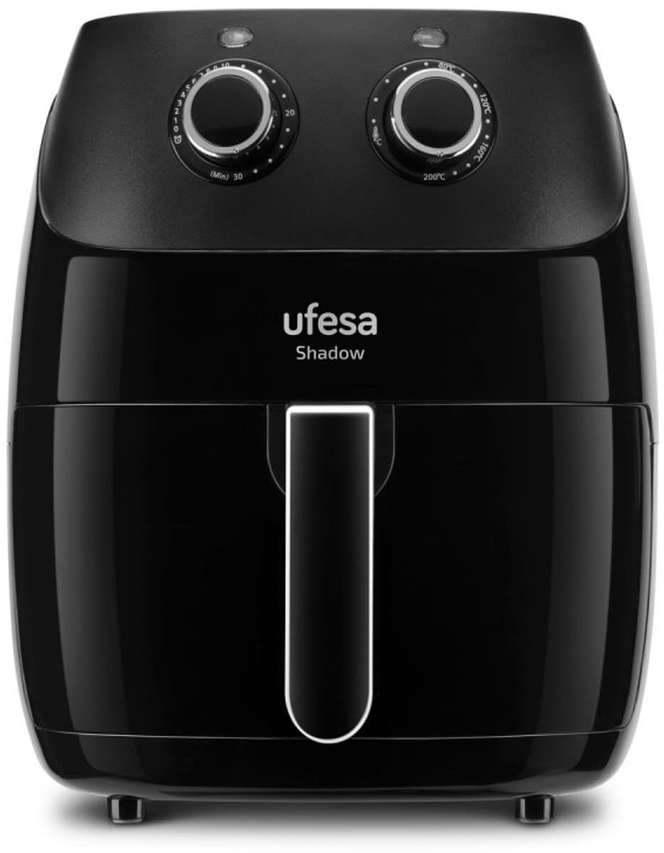 Ufesa 72805371 friteuse Enkel 5 l Vrijstaand 1500 W Heteluchtfriteuse Zwart — afbeelding 1