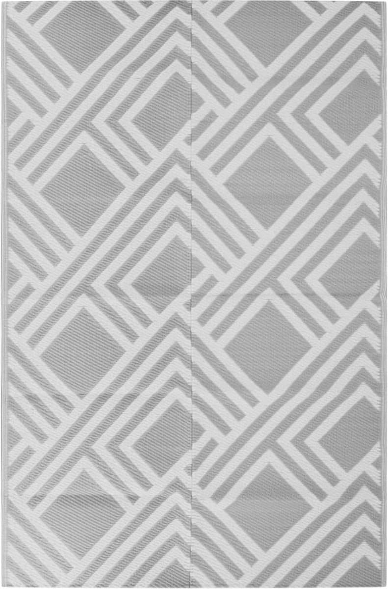 vidaXL - Buitenkleed - ARAKIL - 190x290 - cm - PP - grijs — afbeelding 1