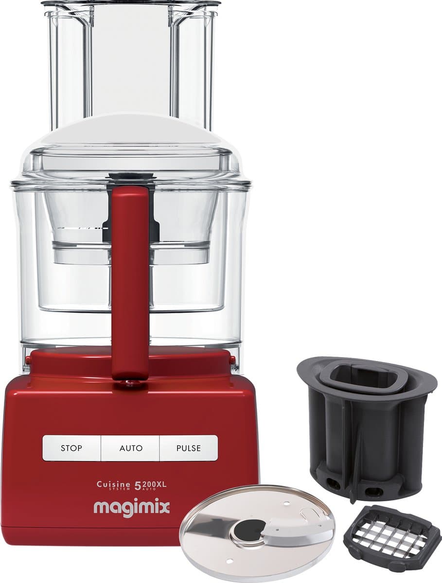 Magimix CS 5200 XL - Foodprocessor - Citruspers - Blokjes & staafjes kit - Rood — afbeelding 1