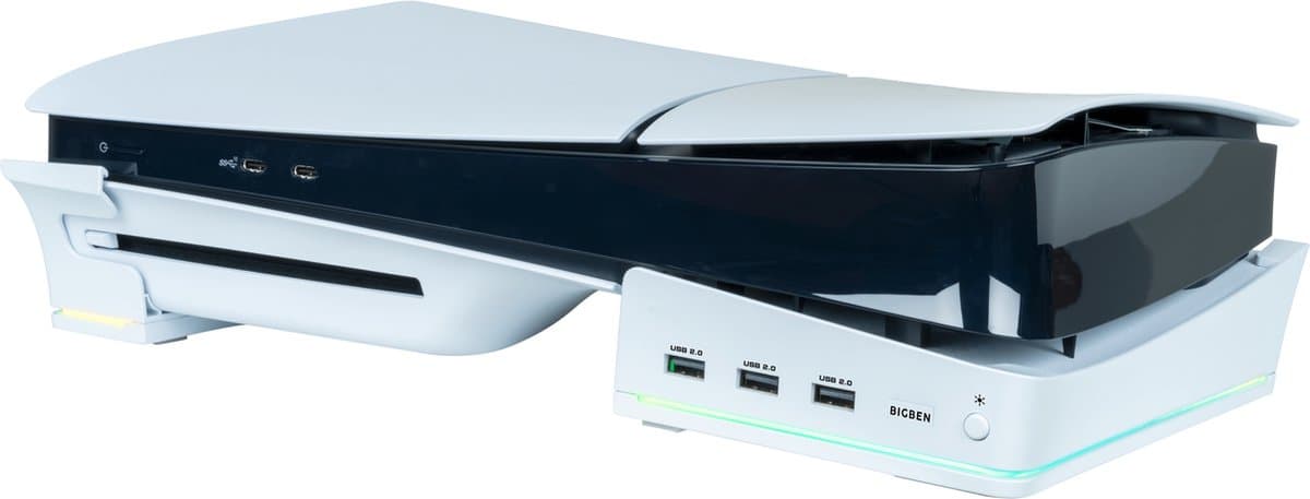 Nacon -Horizontale Console Standaard & Oplaadstation - PS5 Slim — afbeelding 1