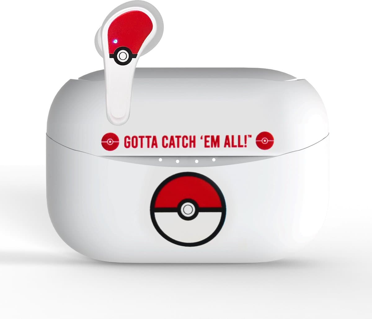 Pokémon - Pokéball - draadloze oordopjes - met oplaadcase - touch control - extra eartips - TWS earpods bluetooth — afbeelding 1