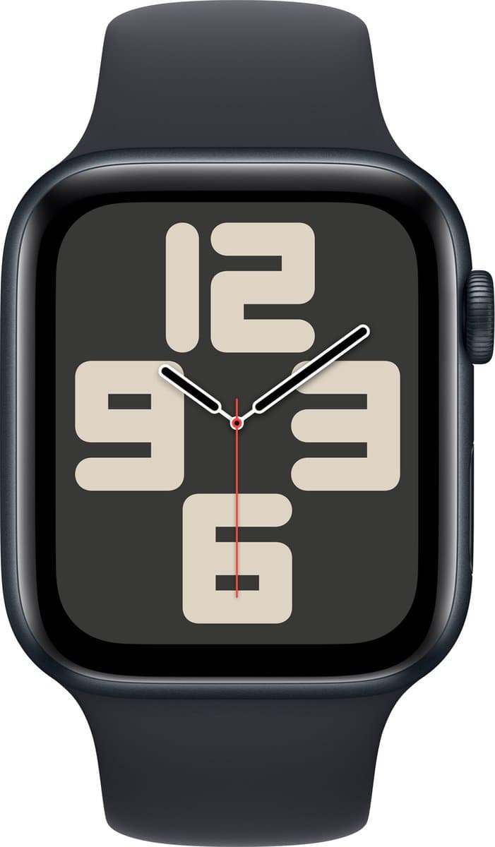 Apple Watch SE - 44mm - Midnight Aluminium Case with Midnight Sport Band - M/L — afbeelding 1